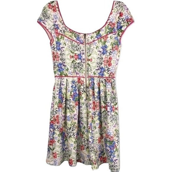 Vintage Made For Impulse Floral Empire Dress ✨Sz M - Picture 3 of 9